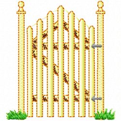 Garden Barriers Embroidery Design 3 Garden Barriers Embroidery Design 3